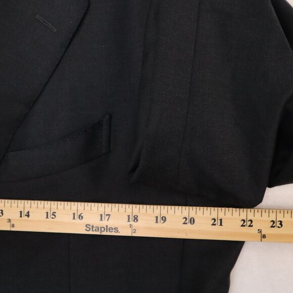 Suitsupply Havana Jetted Slim Men's Size 44 Black 100% Reda 130's Wool Blazer - Picture 12 of 15